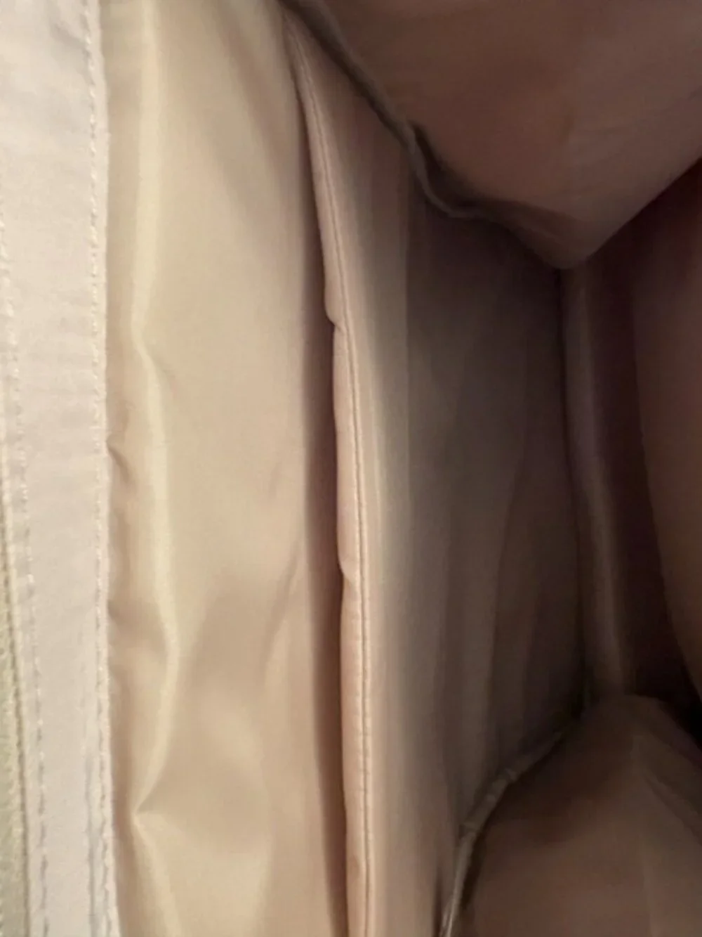 Paris Hilton Tan Quilted Backpack with Front Zipper Pocket
